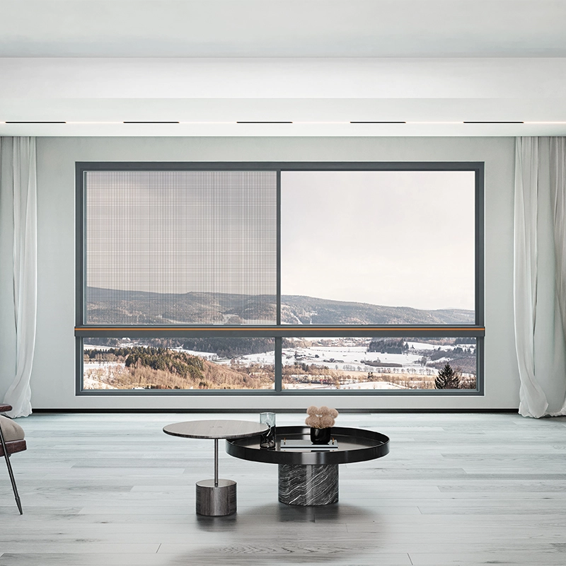 Fenêtres coulissantes à cinq rails en aluminium pour balcon avec un nouveau design 1