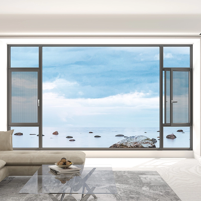 Aluminum Double panloob na pagbubukas ng system window Fujia-8112 1