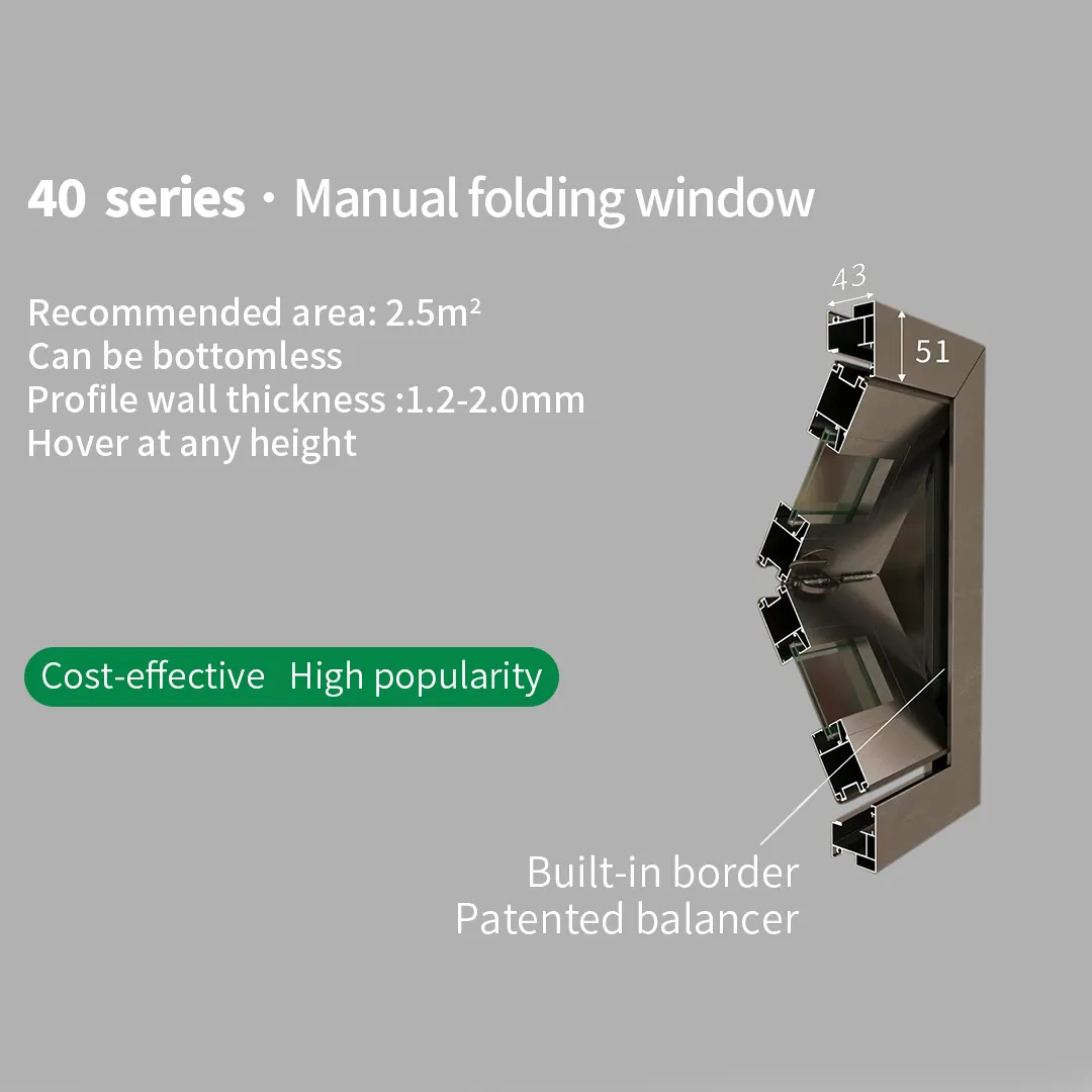 Innovativealuminum Windows Factory Smooth White Vertical Folding 3