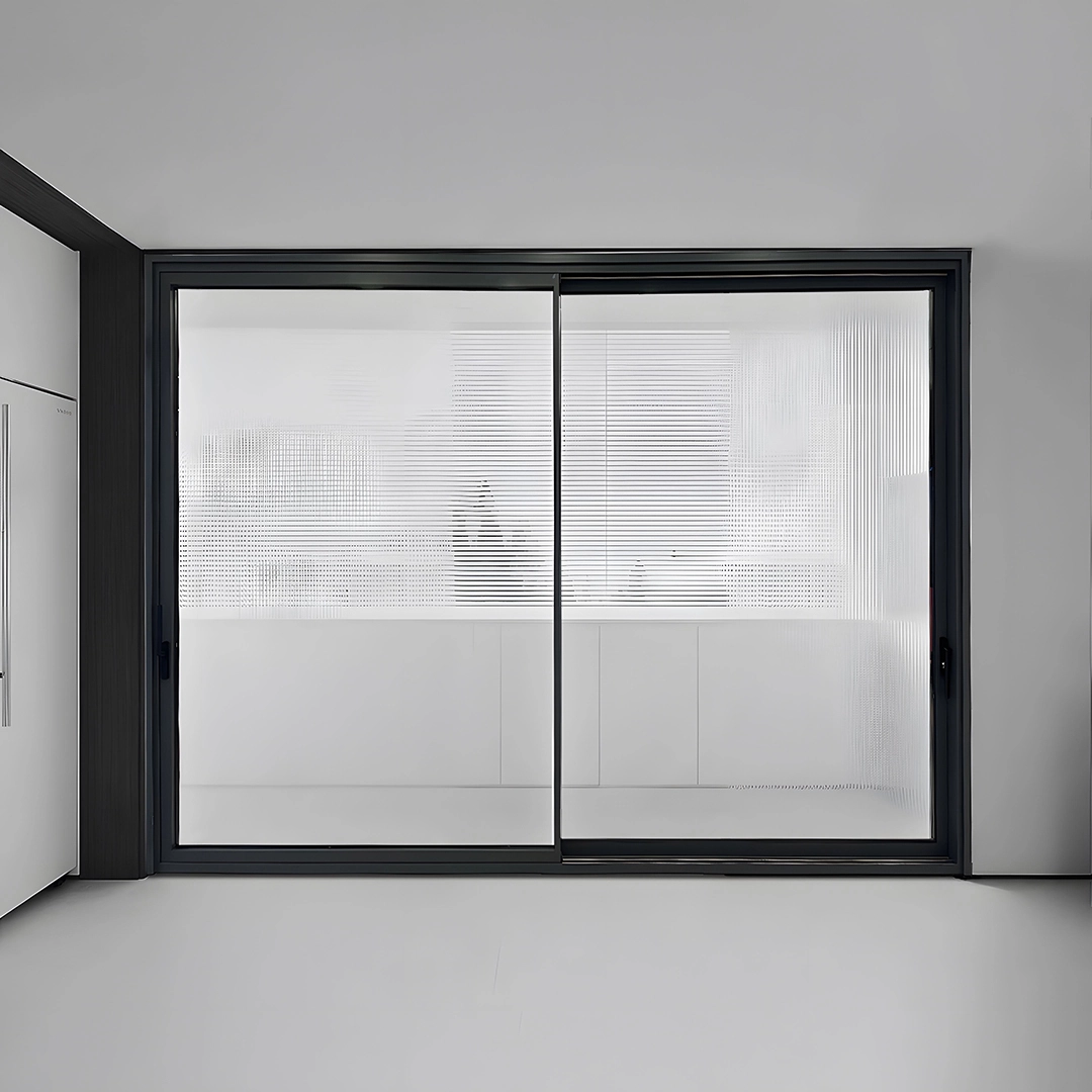 Aluminium 190 Kraftig glasskydedør 1