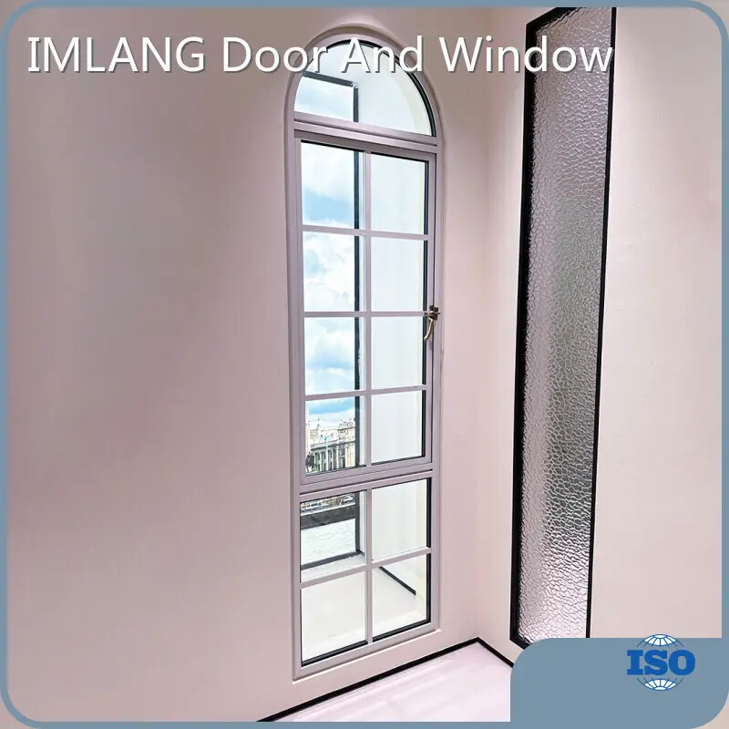 Aluminium Casement Window Supplier Aksu Powder Coating:Black and White by IMLANG 1
