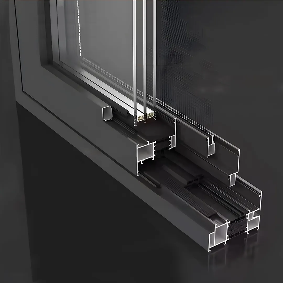 Paduan Aluminium Jendela Lipat Horizontal oleh IMLANG 3