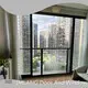 Fábrica de ventanas corredizas de piso a techo OEM 1