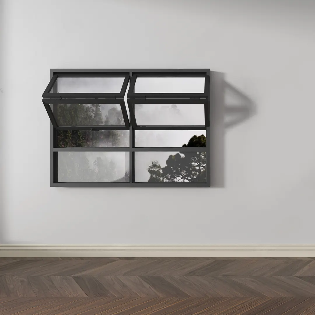 Vertikale Faltfenster aus Aluminiumlegierung, Großhändler 2