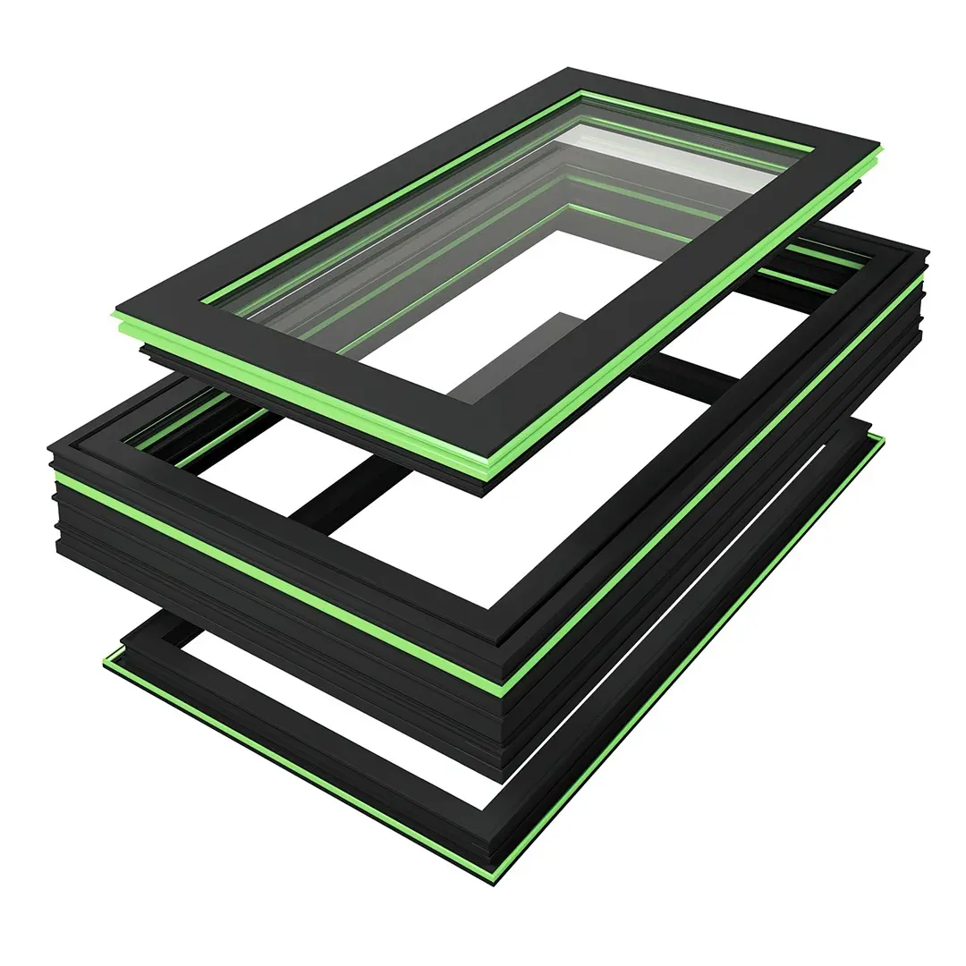 Fabricante de ventanas de aluminio Ancho de ventilador único 400 mm-800 mm - - IMLANG 3