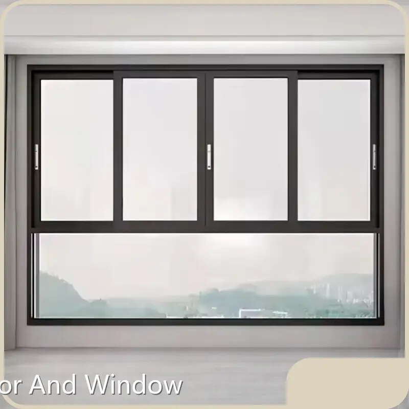 Horizontal Sliding Double Glazed Windows Single Fan Height 500mm-2000m by IMLANG 1