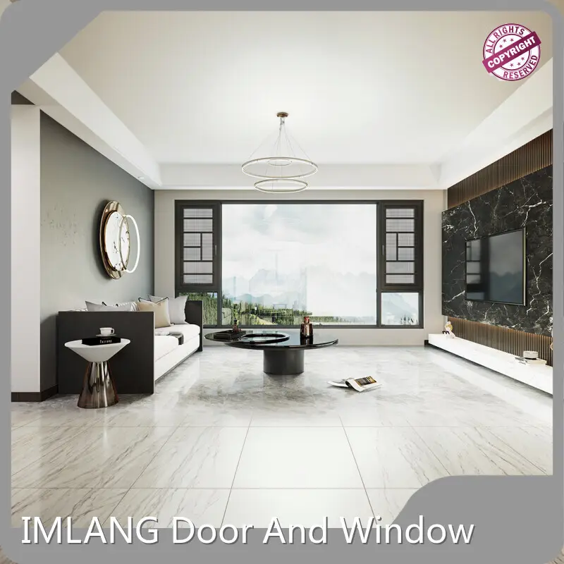 IMLANG Aluminium Casement Window Price Foam and Wooden Frame/Eco-friendly Wooden Case Aluminium Casement Window Pricefactory 1
