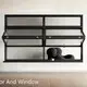 Aluminum Vertical Folding Glass Window-1 1