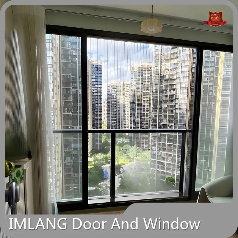 IMLANG Aluminum Window Supplier Aksu Powder Coating: Grey Company 1