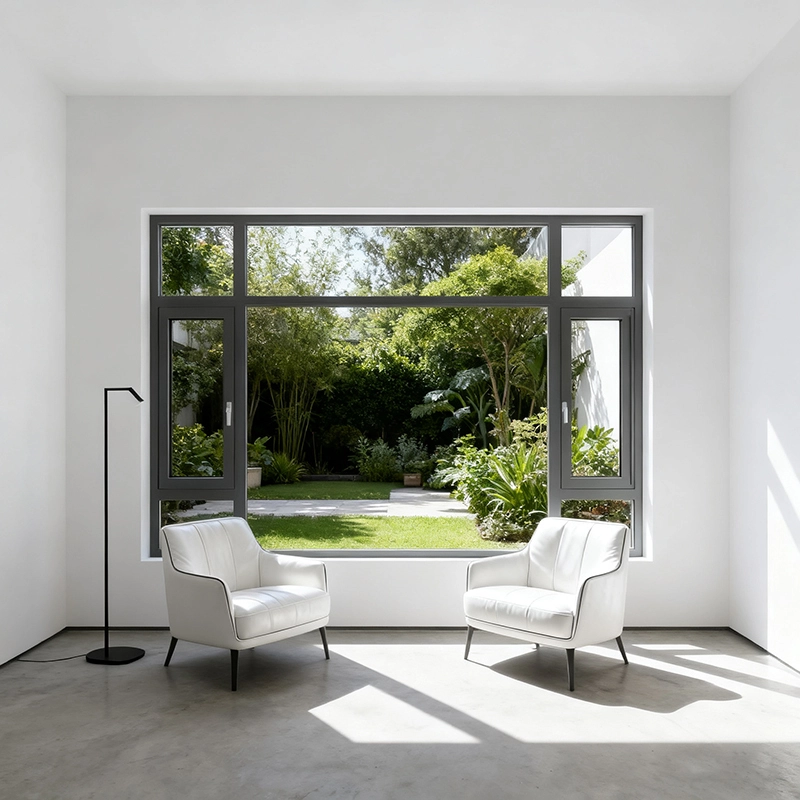 Interior Design Thermal Break Aluminum Casement Window Double Glazing Tilt Turn Casement Window 1